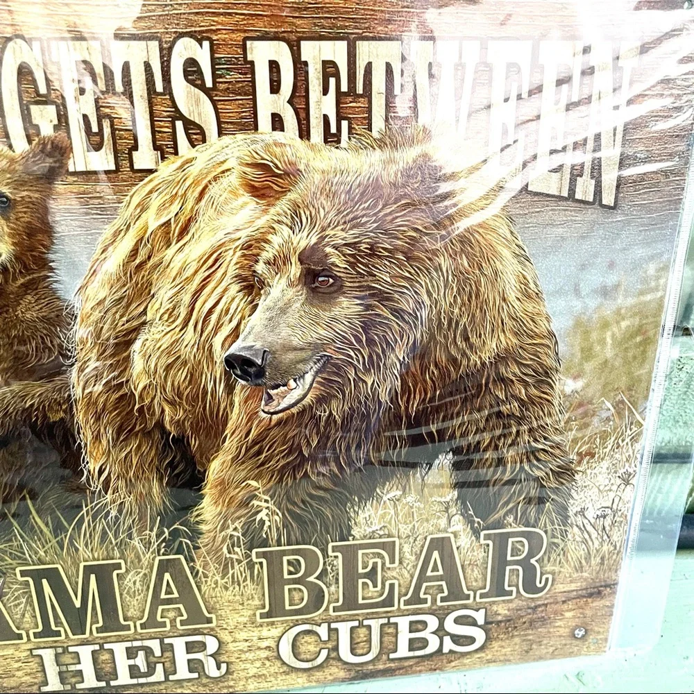 NEW Mama Bear Metal Sign